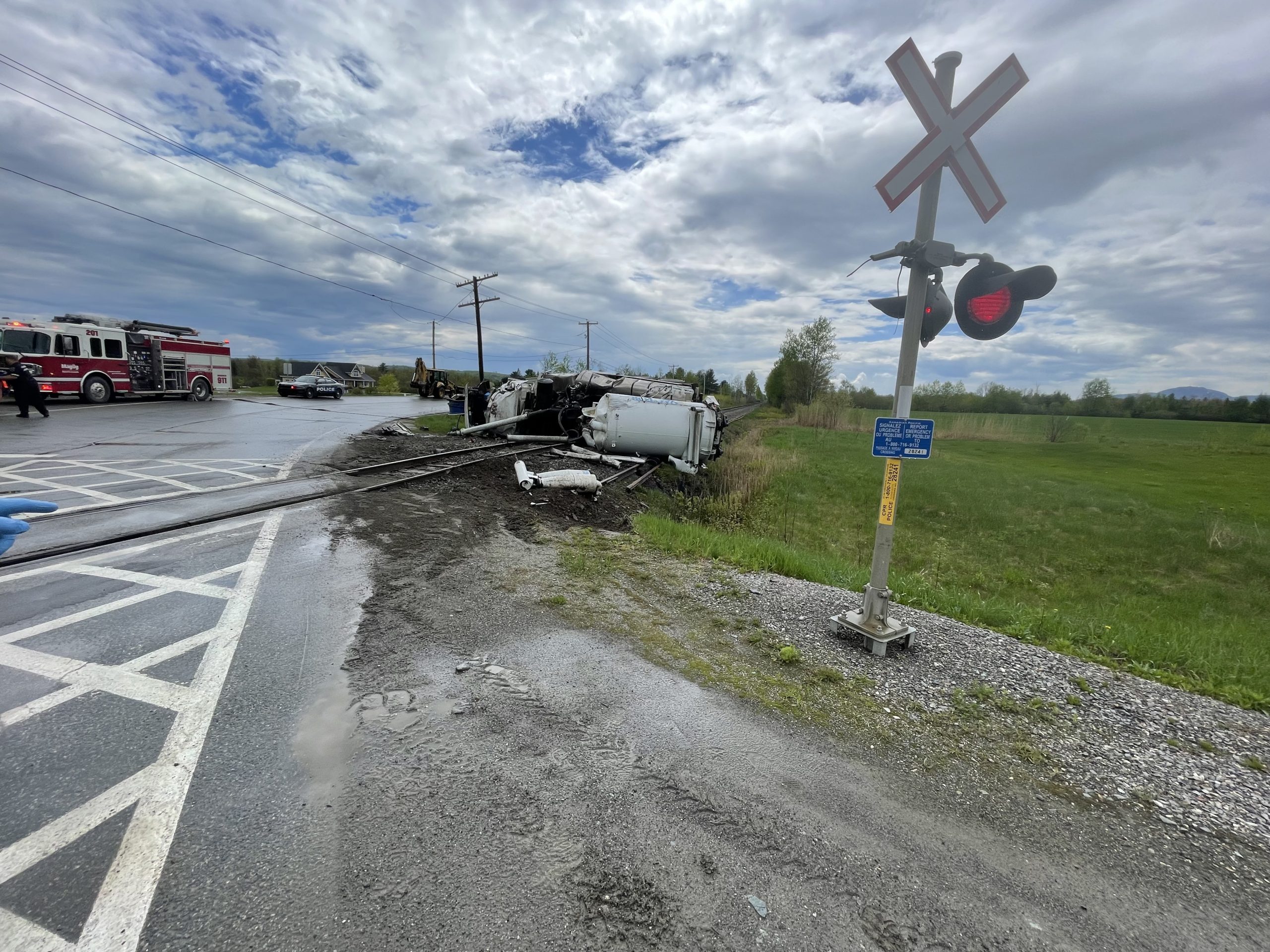 Accident avec blessés impliquant un camion citerne Régie de police de