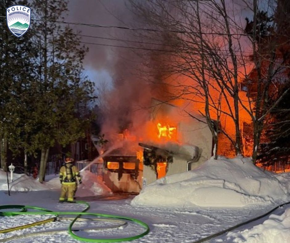 Incendie à Orford: une personne manque à l’appel